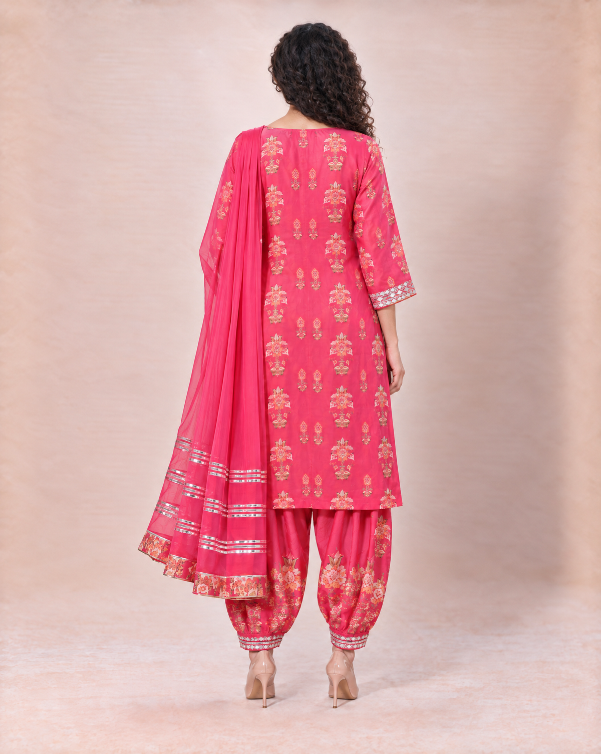 ReadyMade Handwork Embroidered Pink  Suit