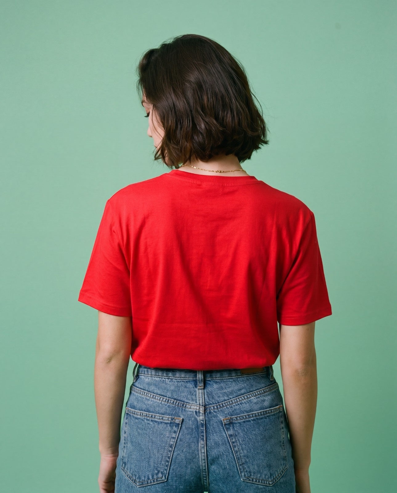 Women Solid Color Cotton T Shirt