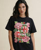 Women Rise And Shine Hand-Embroidered Cotton T-shirt