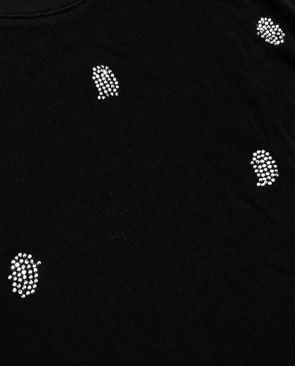 Crystal Embellished Cotton Regular T-shirt