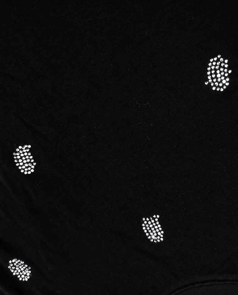 Crystal Embellished Cotton Regular T-shirt