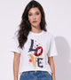 Women Love Hand-Embroidered  Cotton T-shirt