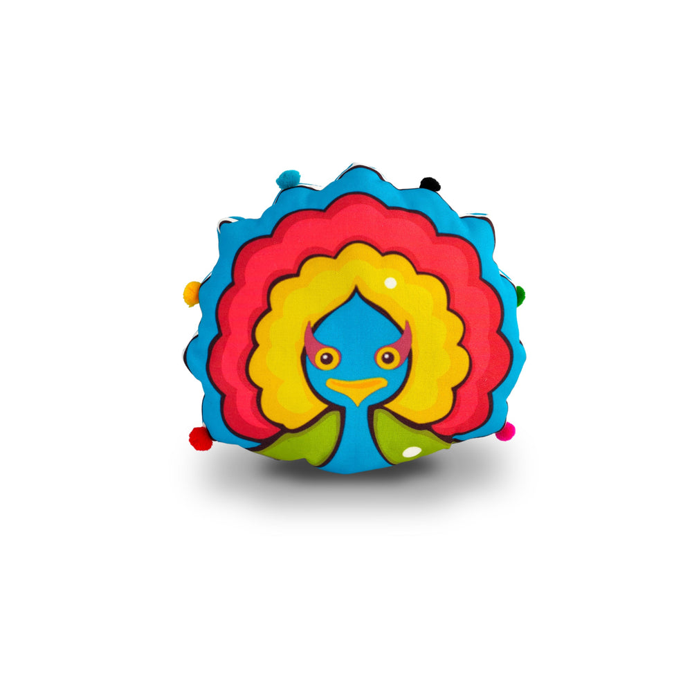 Peacock Cushion for Kids