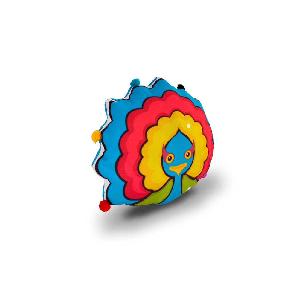 Peacock Cushion for Kids