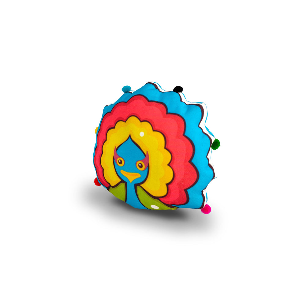Peacock Cushion for Kids
